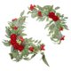 thumbnail image 1 of Artificial Rose Ornament for Decoration 2Pcs Red Arch Flowers for Weddings, 1 of 4