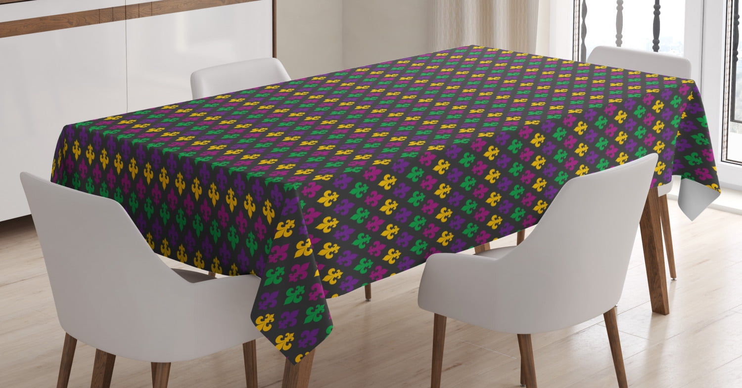 mardi gras table cloths