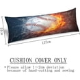 thumbnail image 5 of Baseball Body Pillow Cover Sport Ball on Fire and Water Flame Splashing Thunder Bolt Decorative Long Pillow Case Protector with Zipper Sport Theme Pillowcase Soft Large Pillow Cases for Bed,20"x54", 5 of 5
