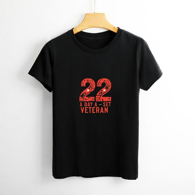 【SATIIIZ】California Dying Short-Sleeved T-Shirt HOMICOZI 22 a day veteran shirt - 22 a day veteran suicide
