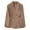 Khaki, variant on Hot6sl Casual Blazer for Women Womens Solid Color Casual Long Sleeve Lapel Button Blazer Jacket