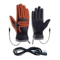 thumbnail image 5 of Ceisia Men USB Electric Heated Winter Gloves Windproof Waterproof Touch Screen Fleece Lined Adjustable Cuff Thermal Warm Hand Warmer For Cold Weather Skiing Cycling Gift, 5 of 5