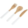 thumbnail image 1 of 3Pcs Japanese Wooden Cutlery Set,Phoebe Wood Tableware Cutlery, Heat Resistant Wooden Utensils for Kitchen, 1 of 7