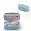 thumbnail image 3 of Student Large Capacity Double Layer Retractable Pencil Case Simple Style Girl Boy Junior High School High School Students Tote Stationery Box, 3 of 5