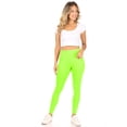 thumbnail image 4 of Women's Casual High Waist Solid Full Length Leggings, 4 of 4