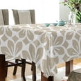 thumbnail image 3 of SKYSONIC Floral Pattern Tablecloth Waterproof Washable Polyester Square Table Cover Durable Tablecloth for Kitchen Dining Table Party Decor (60 X 90 Inch), 3 of 7