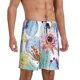thumbnail image 2 of Balery Cactus Pantalones cortos de pijama de punto de algodón para hombre con cinturilla y bolsillos-Large, 2 of 6