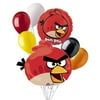 7 pc Red Leader Angry Birds Balloon Bouquet Party Decoration Video Game Movie