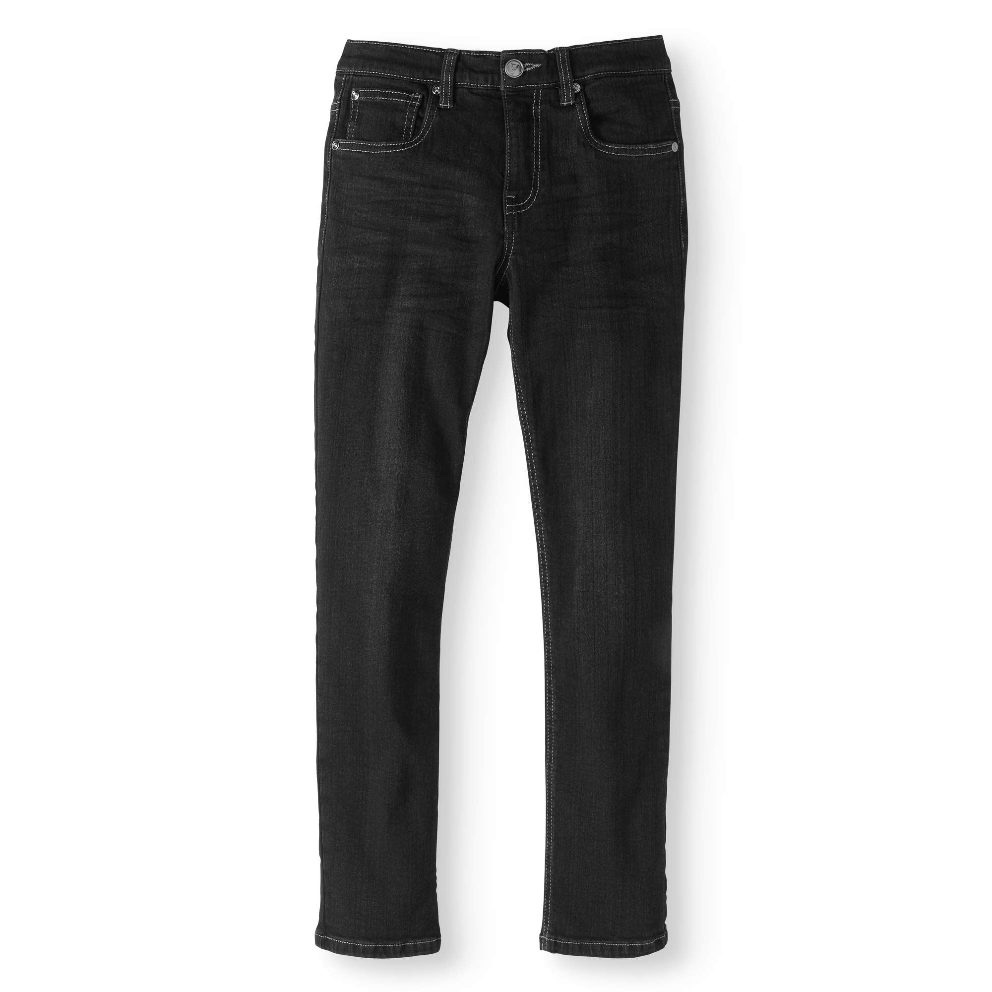 Seven Oaks Stretch Slim 5 Pocket Denim Jeans (Big Boys) - Walmart.com