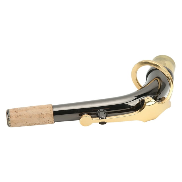 Accesorio para saxofones, repuesto de mástil de saxofón de metal con curvatura para saxofón alto, de alto rendimiento