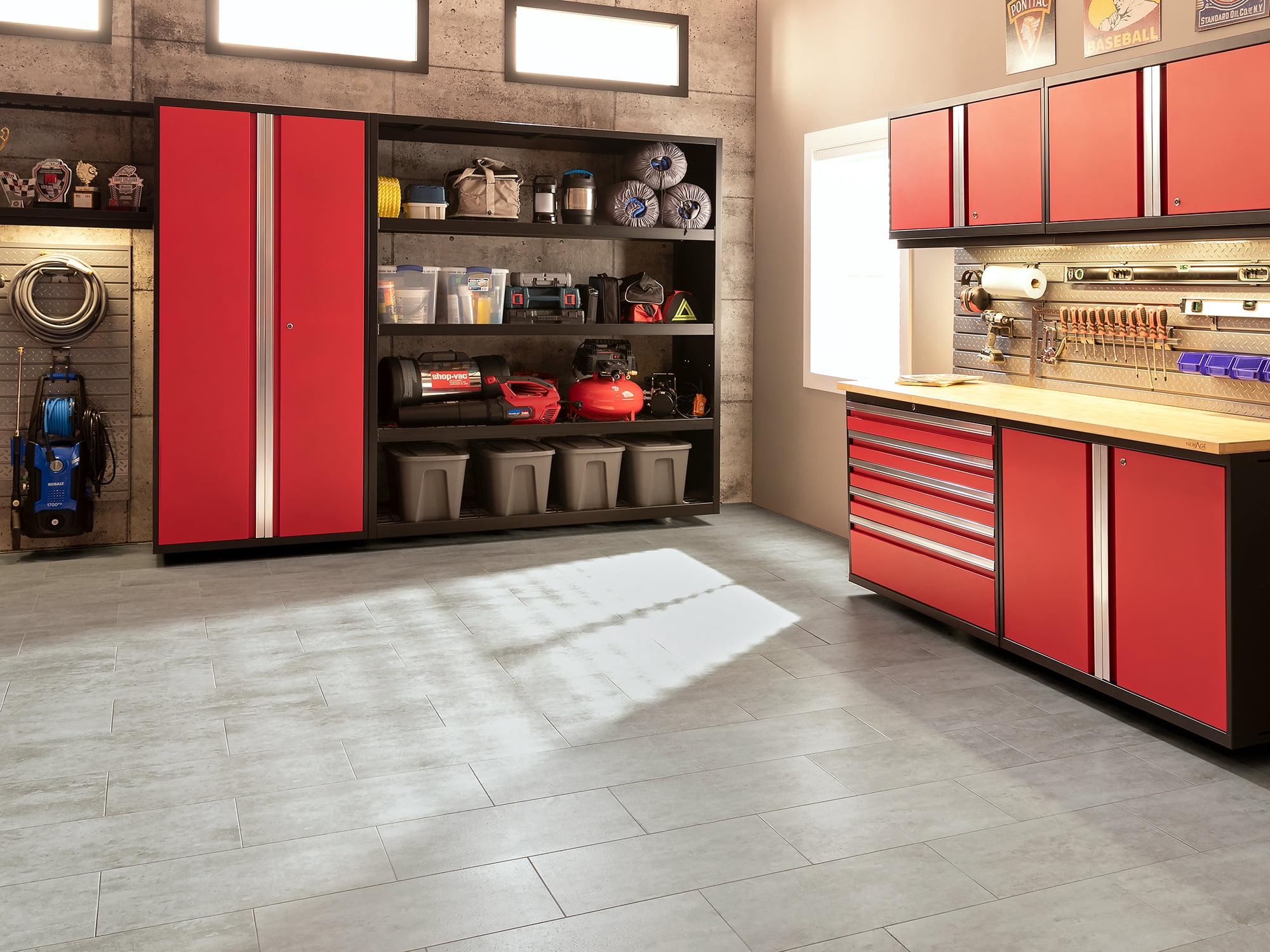 NewAge Products Vinyl Tile Flooring - 800 sqft - Titanium