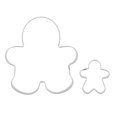thumbnail image 2 of Holiday Time 2-Piece Cookie Cutters, Stainless Steel, Gingerbread Cookie Shape, 2 of 10