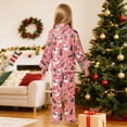 thumbnail image 6 of Gubotare Christmas Pajama Sets Boys Unisex Kids Pajamas Set Button-Down Long Sleeve Sleepwear Lounge Set Size 13-14 (Watermelon Red,13-14 Years), 6 of 9