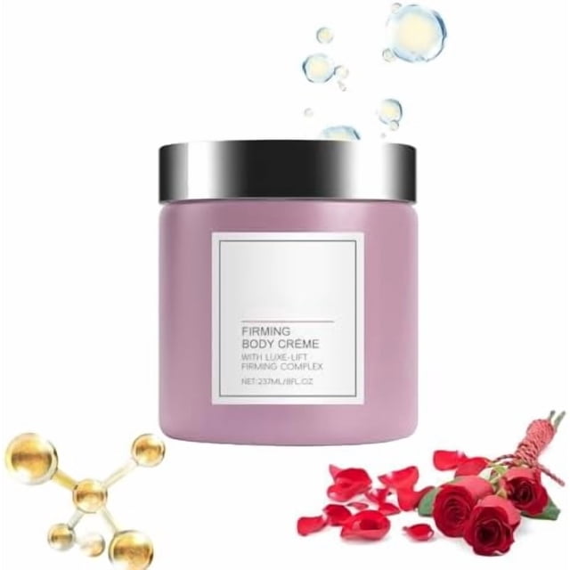 Crema corporal reafirmante Champagne Lift con Luxe-Lift y Pink Pepperslim: reafirma, suaviza e hidrata brazos, piernas y abdomen, 236 ml (8 onzas líquidas), absoluto de rosa.