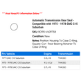 thumbnail image 2 of Automatic Transmission Rear Seal - Compatible with 1975 - 1978 GMC C15 Suburban 1976 1977, 2 of 2