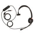 thumbnail image 1 of Auriculares para centro de llamadas ENC Cancelación activa de ruido Auriculares de servicio al cliente de un solo oído con micrófono para oficina, 1 of 5