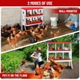 thumbnail image 5 of Arigeas 6 Holes Metal Poultry Nesting Box with Egg Collection, Laying Eggs Nest Boxes for Chicken Hen Duck, 5 of 7