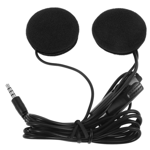 RENACLIPY Black Omnidirectional Microphone Motorcycle Headset, Plastic, Clear Sound, 1 Set for Outdoor and School Use