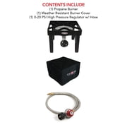 Gas ONE 200,000 BTU Propane Burner with Cover Single Burner Outdoor Burner Camp Stove Propane Gas