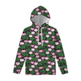 thumbnail image 4 of Sudadera con capucha con estampado 3D de hojas y flores de loto para hombre y mujer, sudadera con capucha floral de primavera y otoño, sudaderas de manga larga, camisetas informales, 4 of 5