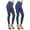 Blue, variant on Women's 2-Pack Seamless Fleece Lined Leggings