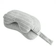thumbnail image 5 of 2 in1 Multifunctional Neck Pillow with Eye Mask for Airplane Car Travel Sleep Nap (Light Gray), 5 of 8