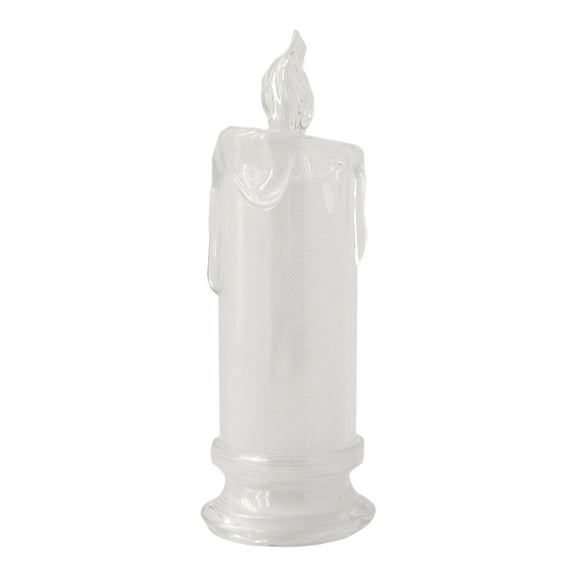 White LED Candles, Flameless Pillar Candle, Battery Operated Candles/ Candle, for Wedding Ramadan Halloween Decor Indoor 1PC