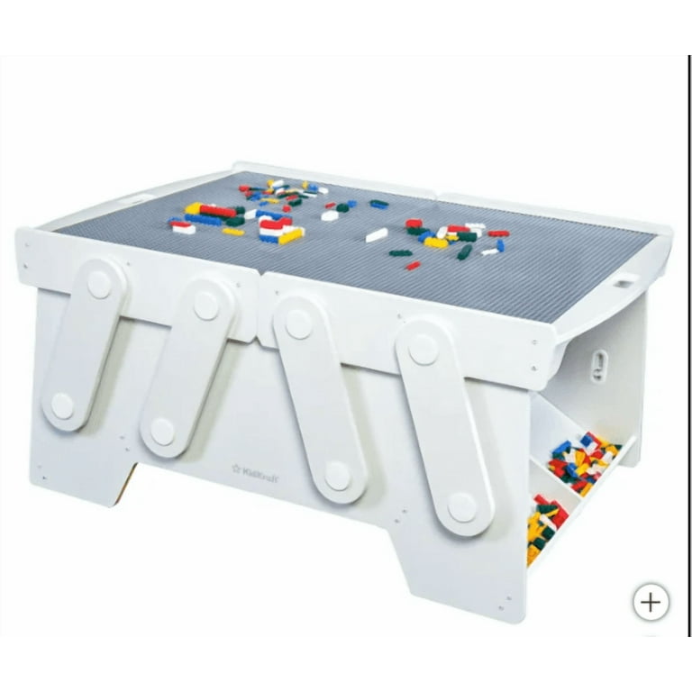 KidKraft Building Bricks Play N Store Mega Table with 210 Bricks