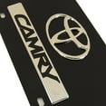 thumbnail image 3 of Toyota Dual Logo Camry License Plate (Chrome on Black), 3 of 5
