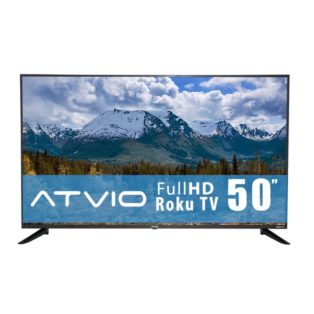 TV Atvio 50 pulgadas LED FHD Roku Smart TV Frameless ATV-50FRF