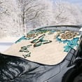 thumbnail image 2 of Xoenoiee Boho Mandala Butterfly Print Windshield Cover for Ice and Snow, Car Windshield Snow Cover Waterproof UV Dust Resistant Winter Ice Sunshade Protector, Universal Fit SUV Sedan, 2 of 7