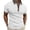 White, variant on Krdevn Men's Summer Casual Short Sleeved Shirt Solid Color Three Button Men's Shoulder Shirt,4XL