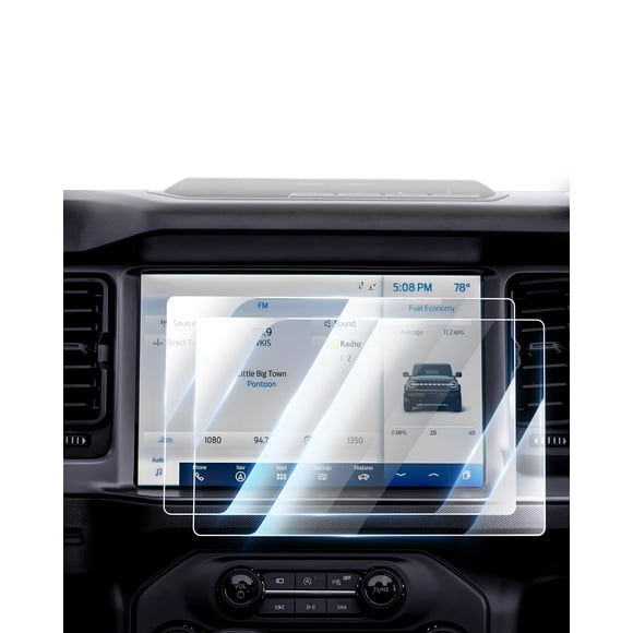 Protector de pantalla Karltys Ford Bronco 2021-2025, 12 pulgadas, paquete de 2