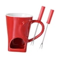 thumbnail image 3 of Taza para Fondue de 150 Ml con Calentador de , Recipiente para Dulces, Queso, Café, Bombonera Y Tenedor. Ideal para Compromisos, Cocina, Po, 3 of 9