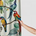 thumbnail image 3 of Orinice  Tropical Bird Shower Curtain for Bathroom Parrot Toucan Leaves Summer Decorative Bath CurtainPolyester Fabric Waterproof Bathroom Curtain with 12 Hooks 69x72, 3 of 7
