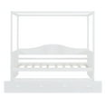 thumbnail image 3 of Harper & Bright Designs Twin Size Canopy Day Bed with twin size Trundle, White, 3 of 9