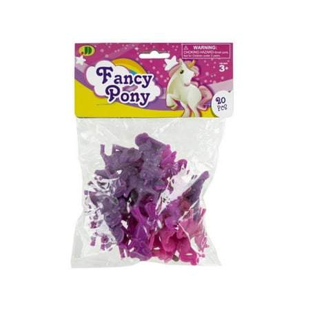 Bulk Buys KA294-48 Dinosaur Pony Plastic Figures, 48 Piece -Pack of 48