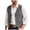 Vest-Grey, variant on TOWED22 Men's Cowboy Suede Leather Vest Western Vest Cowhide Suede Waistcoat Men Vests(Wine,S)