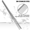 thumbnail image 3 of VEVOR Stainless Steel Corner Guards 0.5 x 0.5 x 48 inch Metal Wall Corner Protector Pack of 5 Corner Guards 20 Ga 304 Stainless Corner Guard with 90-Degree Angle for Wall Protection and Decoration, 3 of 8