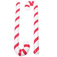 thumbnail image 4 of 2 muletas inflables navideñas, globo de bastón creativo, decoración navideña para fiestas de cumpleaños (rojo y blanco), 4 of 6