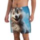 thumbnail image 2 of Fotbe Blue Sky Cute Wolf Trajes de Baño Estampados para Hombre, Shorts de Verano de Secado Rápido, Ropa de Playa, Bañadores-Large, 2 of 6