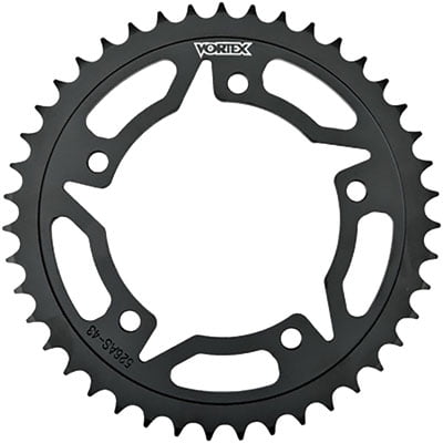 Vortex 530 Steel Rear Sprocket 45 Tooth Black for Suzuki B-King GSX1300BK 2008-2009