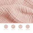 thumbnail image 2 of Coreeky 2 Paquetes de Cobertores de Lactancia Muselina 100% Algodón Rosa, 2 of 6