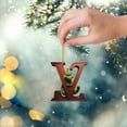 thumbnail image 4 of Supbessel Grinch Christmas Decorations Christmas Decorations - Initial Green Surname Pendant Decoration Hanging Decoration Suitable For Christmas Tree Car Backpack, 4 of 5