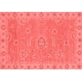thumbnail image 1 of Ahgly Company Machine Washable Indoor Rectangle Oriental Red Traditional Area Rugs, 7' x 9', 1 of 4