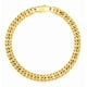 thumbnail image 1 of Pulsera De Oro Esclava Hombre Cubano Acero Inox 6mm 8mm Xtellar dorado, 1 of 4