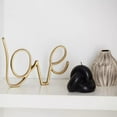 thumbnail image 2 of Bouclair Gold Decorative Metallic Word Love, 2 of 6