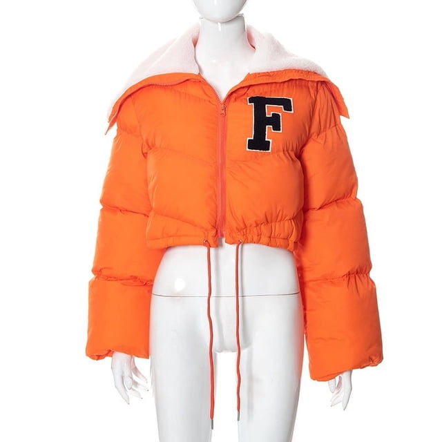 Chaqueta informal de algodón con cuello alto pequeño y bordado de color sólido a la moda para mujer