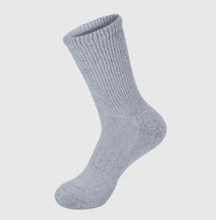 Hanes Absolute Wellness Women's Crew Socks Pack, Non-Binding, Cushioned, 3-Pairs