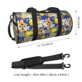 thumbnail image 2 of Fotbe Sicilian Style Bolsa Deportiva de Lona Plegable con Estampado, Bolsa de Gimnasio con Bolsillo Seco/Húmedo, Bolsa de Viaje Ultraligera de Gran Capacidad, 2 of 6